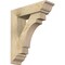 Ekena Millwork Merced Traditional Rough Sawn Bracket w/ Offset Brace, Douglas Fir, 6"W x 20"D x 24"H BKT0604X20X24MRC01RDF - alternate 1